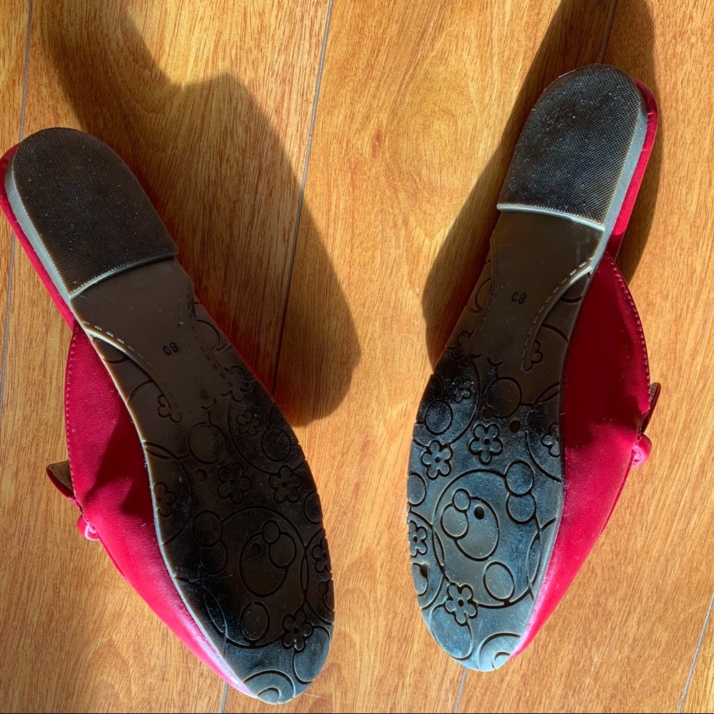 Handmade Red Loafers/Mules - Picture 4 of 4